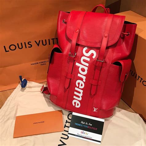 ebay lv supreme|Louis Vuitton X Supreme for sale .